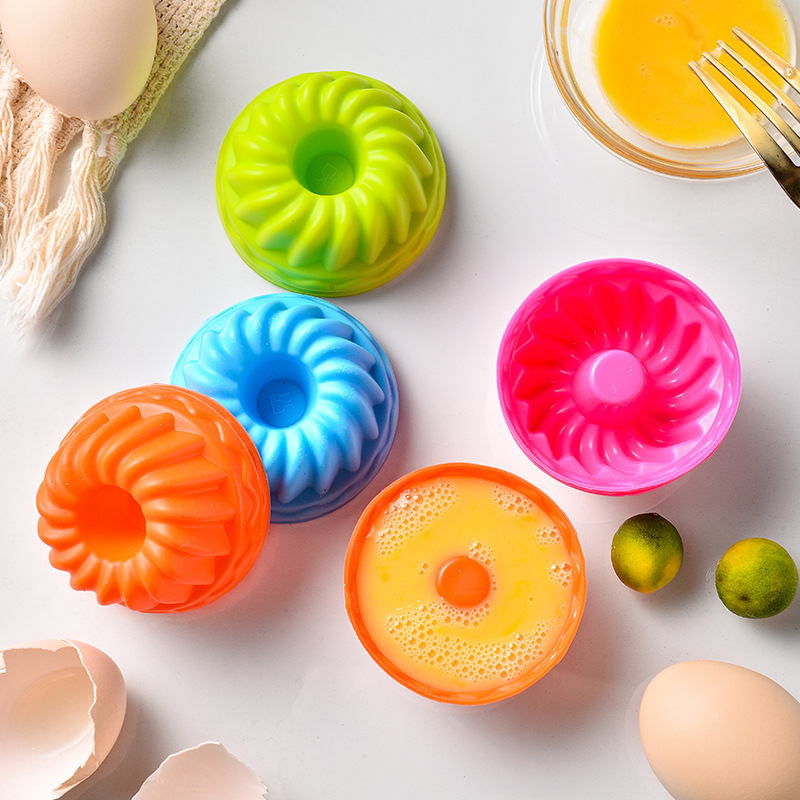 Donut Mold Silicone - 나선형 실리콘 머핀 컵 호박 모양