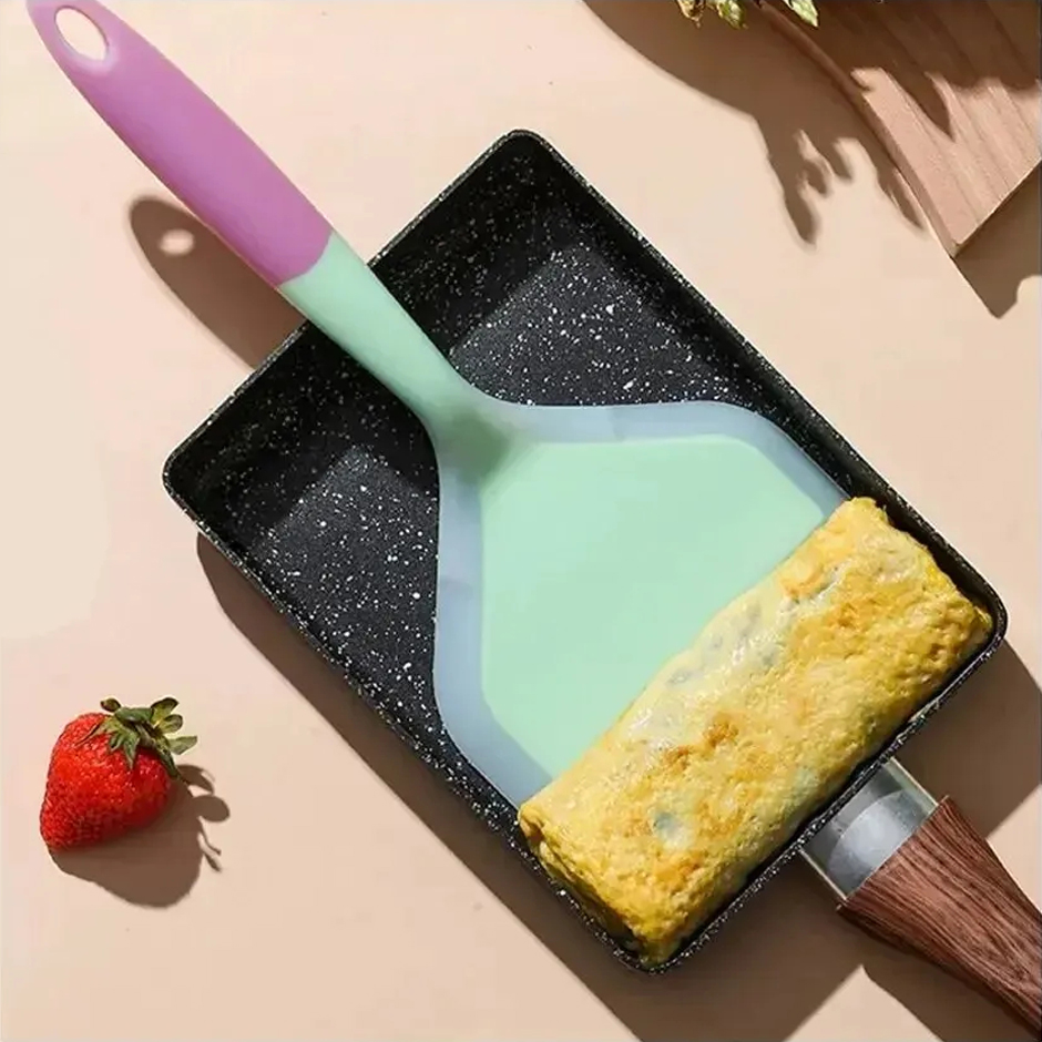 Okonomiyaki Spatula - 무작위 컬러 팬케이크 주걱 실리콘 고온