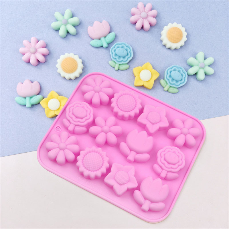 Bunny Cake Mold - 장미 실리콘 금형 꽃 잎 케이크
