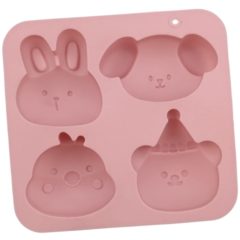 도매 4구 동물 병아리 실리콘 케이크 몰드, 수제 푸딩 - Bunny Cake Mold 리뷰 및 가격