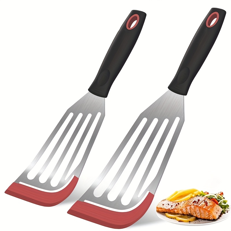 스테인리스 스틸 실리콘 주걱, 고온 저항성 생선 튀김  - Okonomiyaki Spatula 리뷰 및 가격